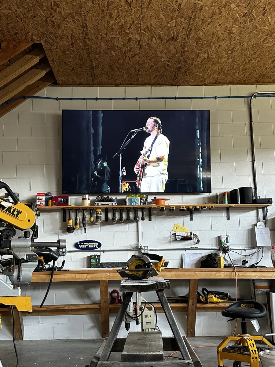 Garage TV Installation